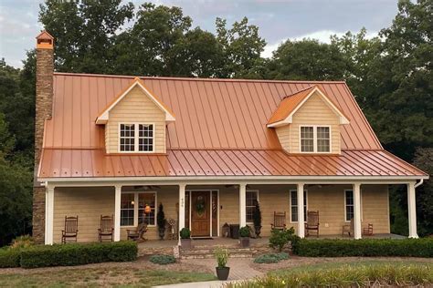 copper color metal roofing cost